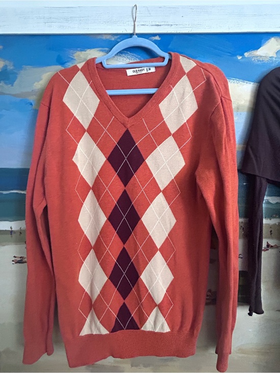 Old Navy Sweaters - Old Navy Men's V-Neck Argyle Sweater